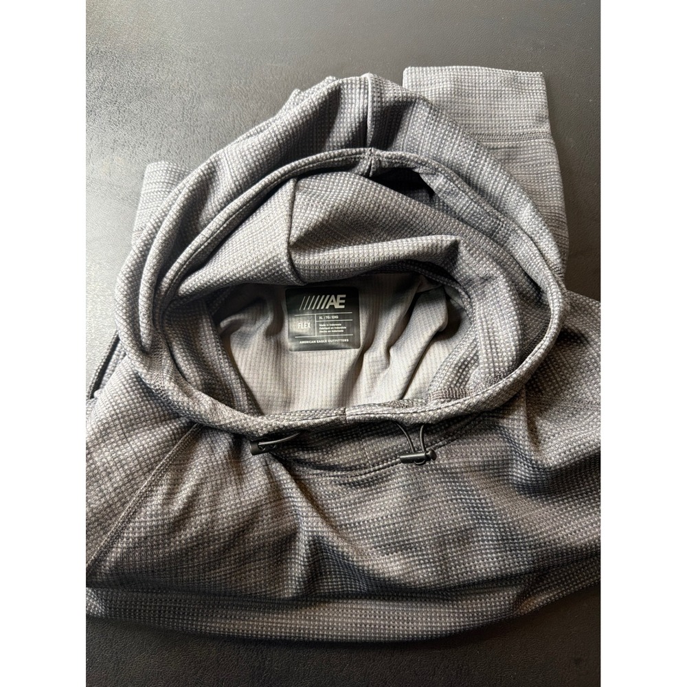 American Eagle Mens XL Gray Flex Graphic Performance Hoodie - Picture 8 of 9